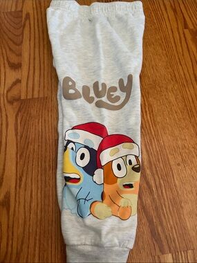 Eve Bluey Graphic Sweatpants - Light Gray and Black